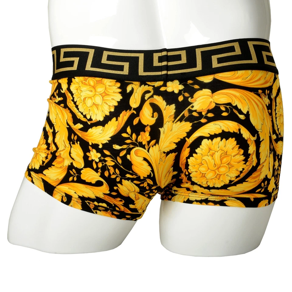 Versace Men's Barocco Print Low Rise Trunk Underwear Versace Sz 4 US S IT 48 - Image 3 of 4
