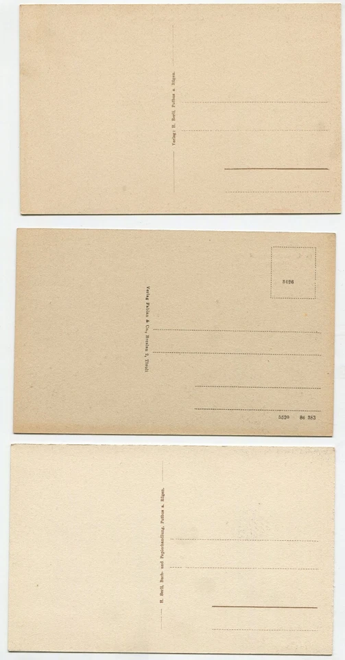 Putbus/Rügen, 5 ungebrauchte Ansichtskarten um 1910 - Bild 3 von 4