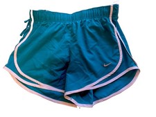 Nike Women's Tempo Dri-FIT Mid-Rise Running Shorts Size M Teal Medium