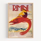 Rimini Stagione Balneare 1922 Retro Travel Poster