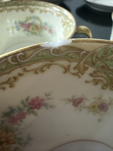 Noritake N128 Cup & Saucer 453402 4 Cups 5 Saucers - Picture 7 of 9