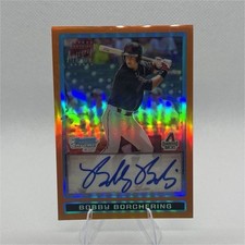 2009 Bowman DP&P Prospects Chrome Bobby Borchering BDPP91 Auto /25