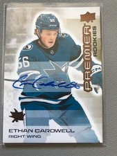 2024-25 UD PREMIER ROOKIES ETHAN CARDWELL#132 BRONZE AUTO