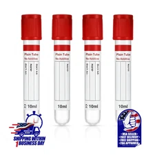 VACUUM BLOOD COLLECTION PLAIN TUBE NO ADDITIVE, 16x100mm 10mL, Exp 09/28
