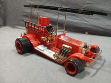 Vintage MONOGRAM MATTEL FIRECRACKER Tom Daniel built Model Kit 1971 Fire Truck