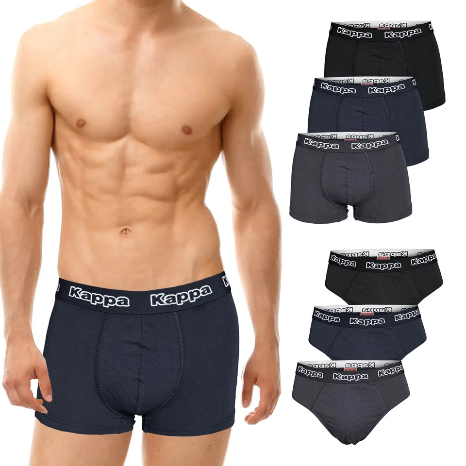 Pack 6 Paia Slip / Boxer KAPPA Cotone Bielastico - Immagine 1 di 1