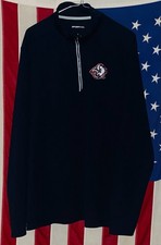 Vintage Y2K Buffalo Sabers Large NHL 1/4 Zip Long Sleeve Black Sport-Tek