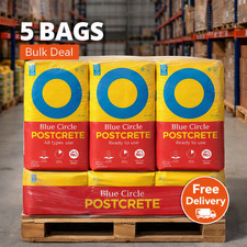 5 x Blue Circle Postcrete Ready To Use 20KG  (100KG) - Bulk Discount
