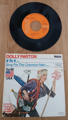 DOLLY PARTON -  9 TO 5 / SING FOR THE COMMON MAN - 7'' - SINGLE -  VG+ -