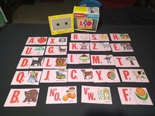 Vintage 1972 PLAYSKOOL 24 MatchUps Picture Alphabet Ages 3-6 Homeschool Complete