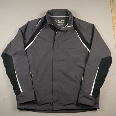 Sunice Omaha Golf Rain Jacket Mens Large Zephal Typhoon Gray Waterproof