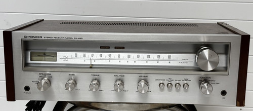 Pioneer SX-450 Receiver. Restored with new caps, transistors and LED lights.