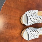 Jellypop Light Blue Crochet Wedge Strappy Sandals Women's Size 8 Ankle Strap — photo 5