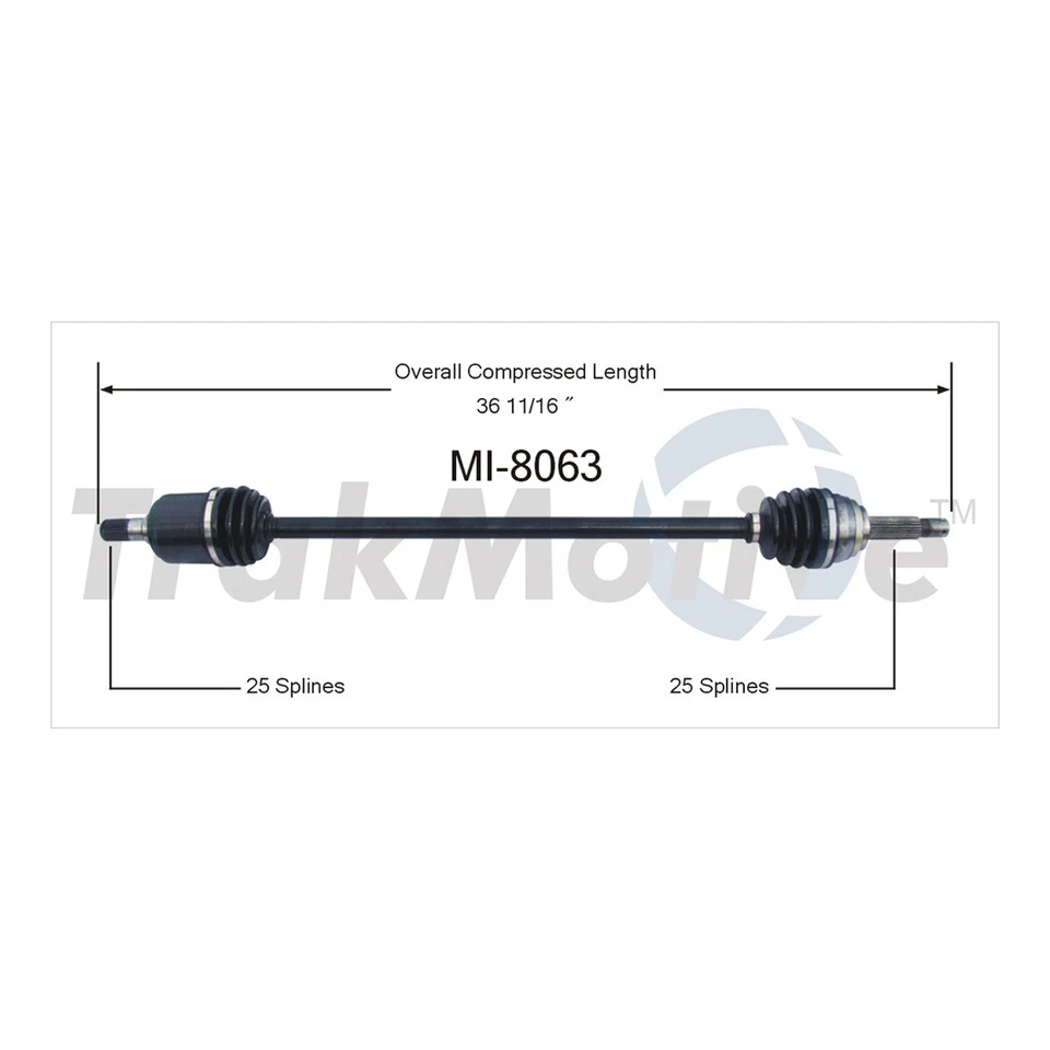 Передний левый передний правый вал оси CV для Dodge Colt 1984-1991 - Изображение 3 из 3