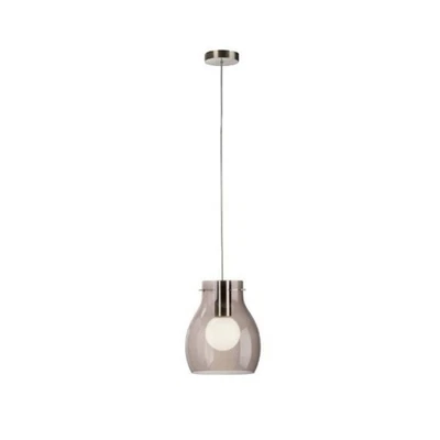 Philips Energiespar Pendelleuchte Glas Silber Ø 24cm inkl. Leuchtmittel - Bild 1 von 4