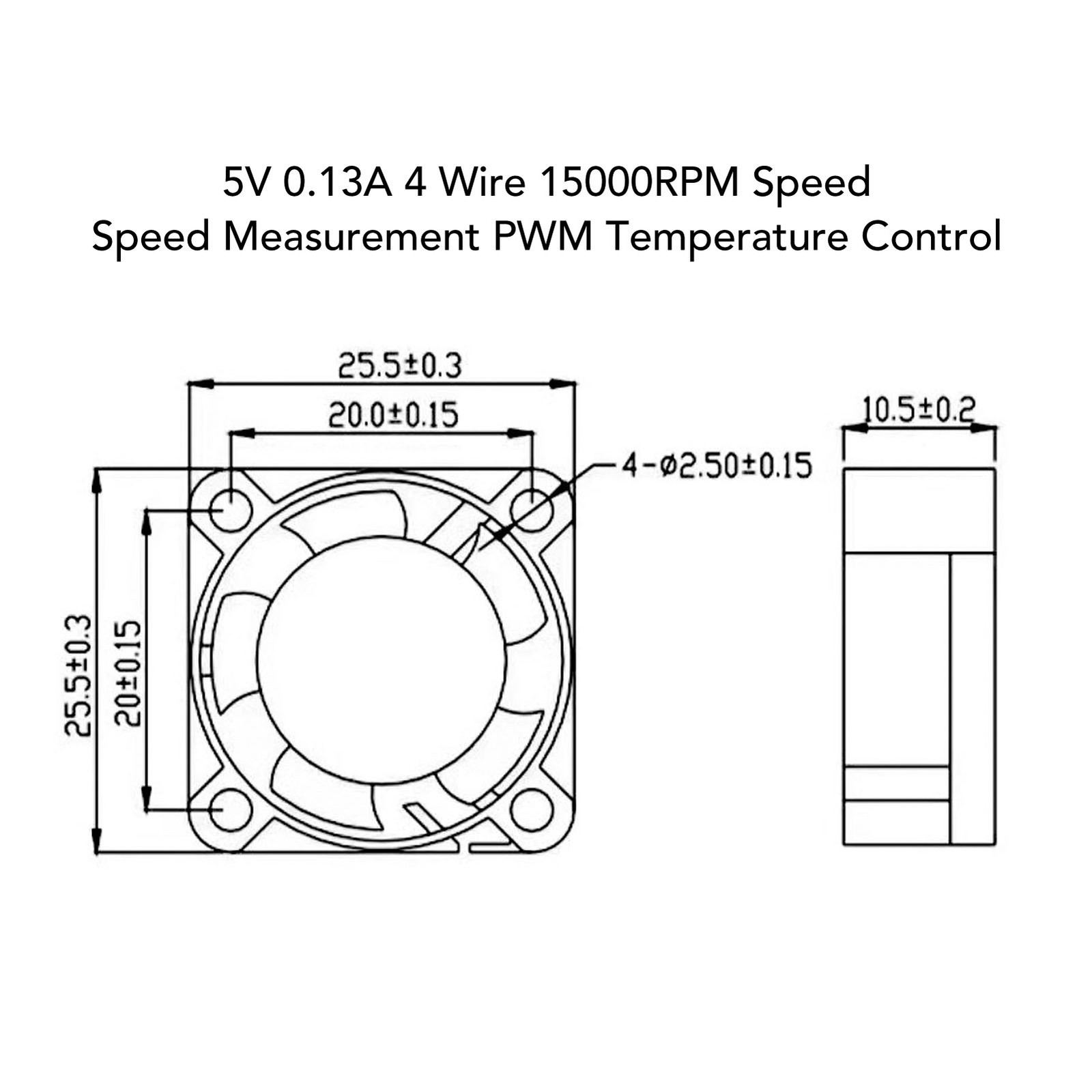 3D Printer Cooling Fan DC5V 0.3A 2W 17000RPM Extruder Hot End Cooling Fan New