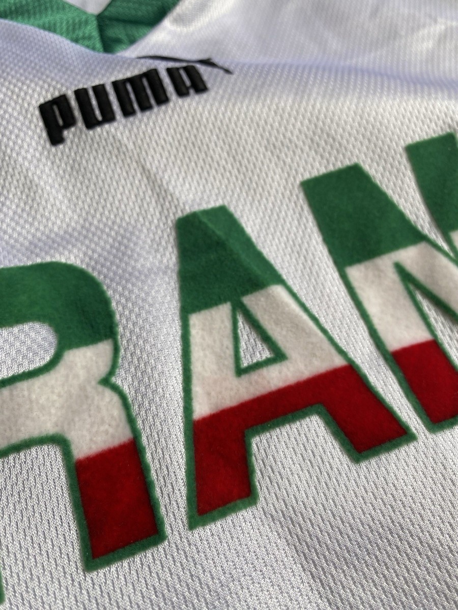 Vintage Puma 1998 Iran World Cup France Soccer Jersey