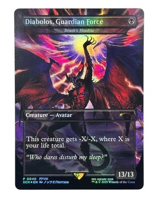 MTG | Diabolos, Guardian Force / Death's Shadow | Final Fantasy | Foil | NM | EN
