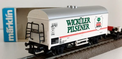 MÄRKLIN 4422 HO Wagon Bière Wicküler Pilsener DB A essieux 1/87 Boîte d'origine - Photo 1/4