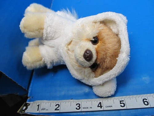 GUND Itty Bitty Boo World's Cutest Dog Mini Plush White Hooded Bear Suit Stuffed - Picture 7 of 7