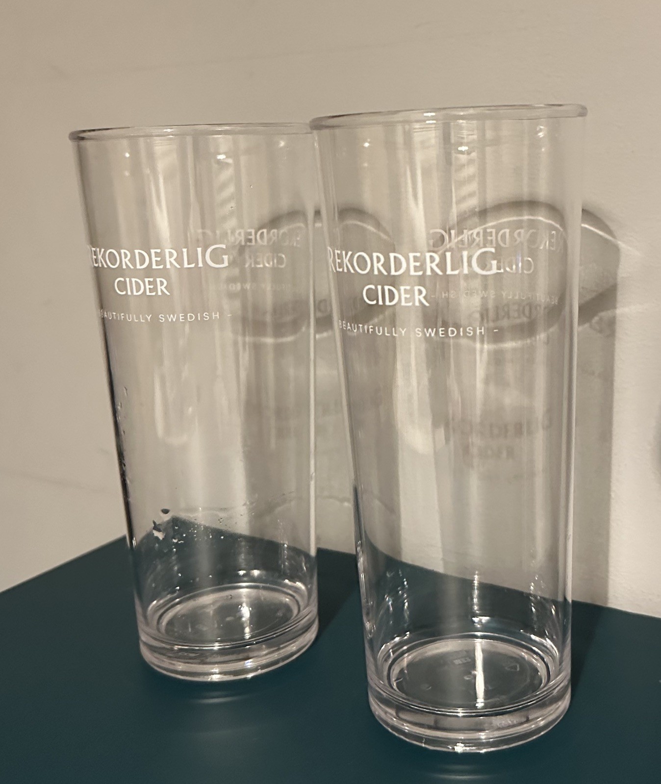 2 tazas de sidra de plástico Rikorderlig hogar bar cerveza jardín ideales para todo incluido