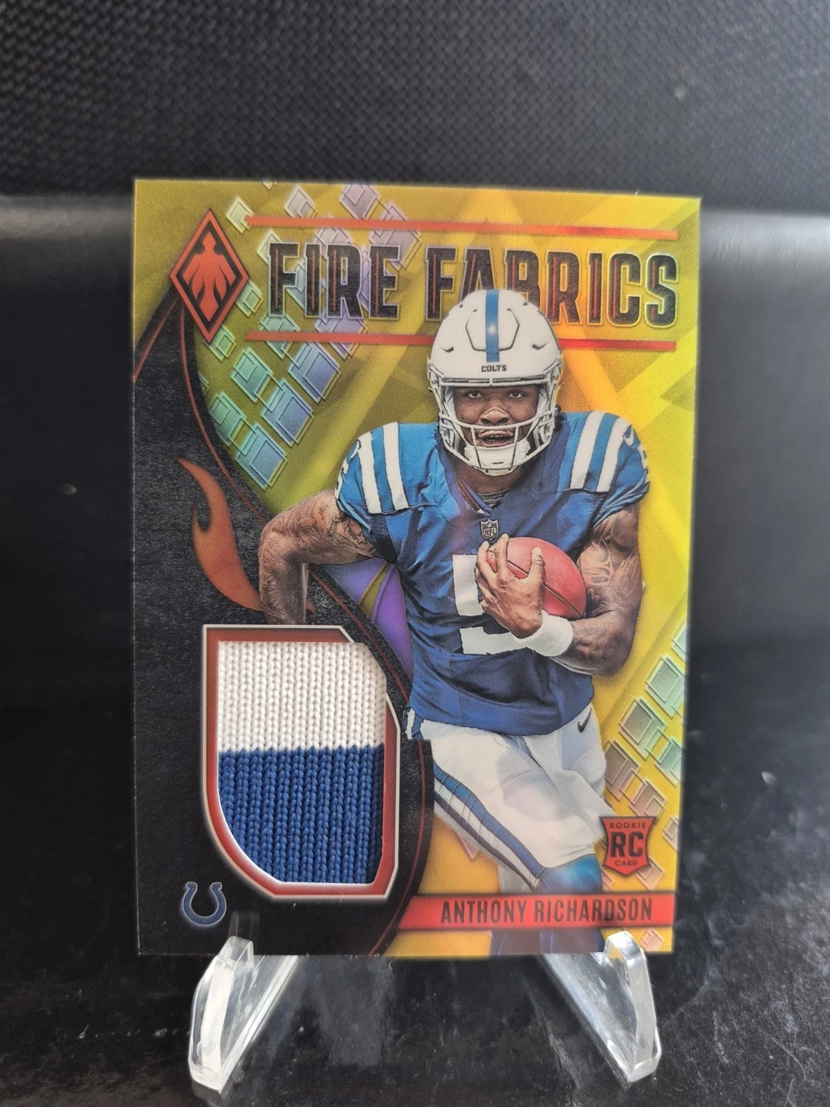 Anthony Richardson Panini Phoenix Fire Fabrics #FIRE14 Yellow Prime