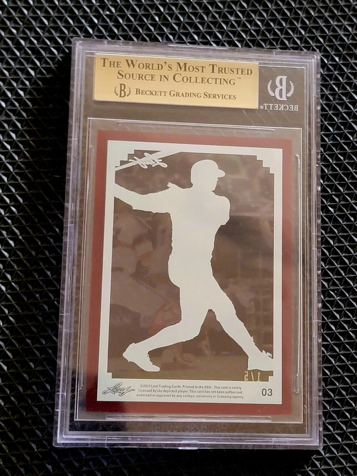 2017 Leaf Best of Baseball Alex Rodriguez Throwback RED #3 #d 1/5 BGS 9.5 POP 1 - Image 2 of 4
