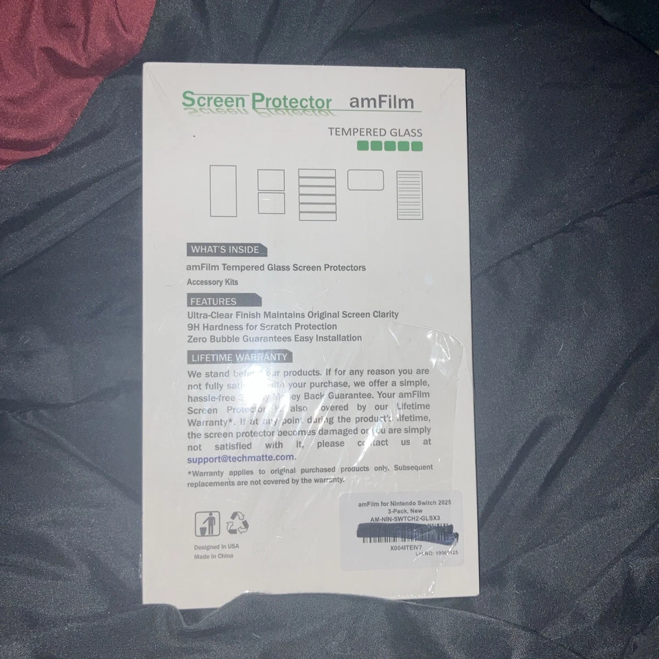 Microsoft Surface Go 2 / Surface Go amFilm Tempered Glass Screen Protector (2PK) - Image 2 of 2