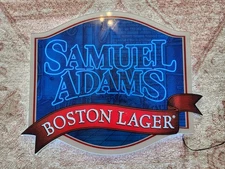 Samuel Adams Boston Lager LED Light-up Sign, Very Bright 22.5" x 18" Nice!