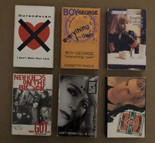 6-Pack Cassette Singles From 80 s 90 s Artists In Good Condition