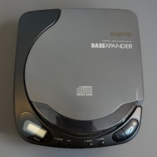 Vintage Sanyo CDP-41 Portable CD Player BassXpander Fully Working
