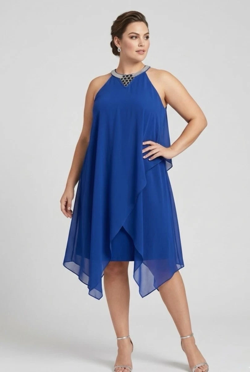 Chiffon Plus Size Dresses for Women for sale | eBay