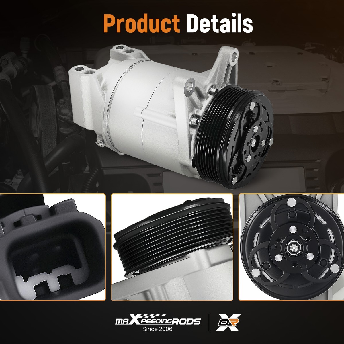 A/C Compressor w/Clutch For Nissan Pathfinder Quest 3.5L 2011-2015