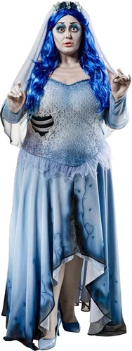 Women Emily Corpse Bride Costume Adult Halloween Cosplay Dress