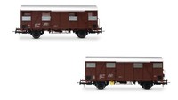 Rivarossi 1/87 Modelleisenbahn Fs 2X Gs GÜTerwagen Walls Holz Modell