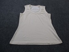 Alabama Chanin Tank Shirt Women L Organic Cotton Designer Classic USA Made A