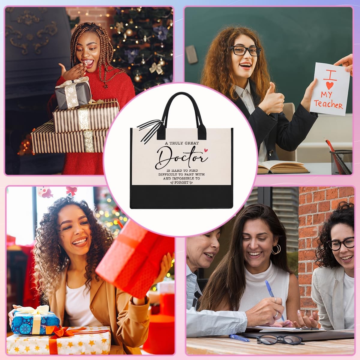 AASRR Doctor Tote Bag - Appreciation Gifts for Female Doctor - Thank You, Chr...