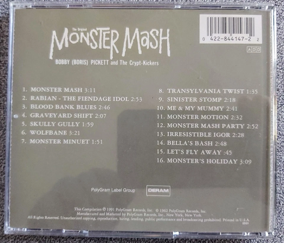 Bobby (Boris) Pickett and The Crypt-Kickers: The Original Monster Mash  CD - Bild 2 von 3