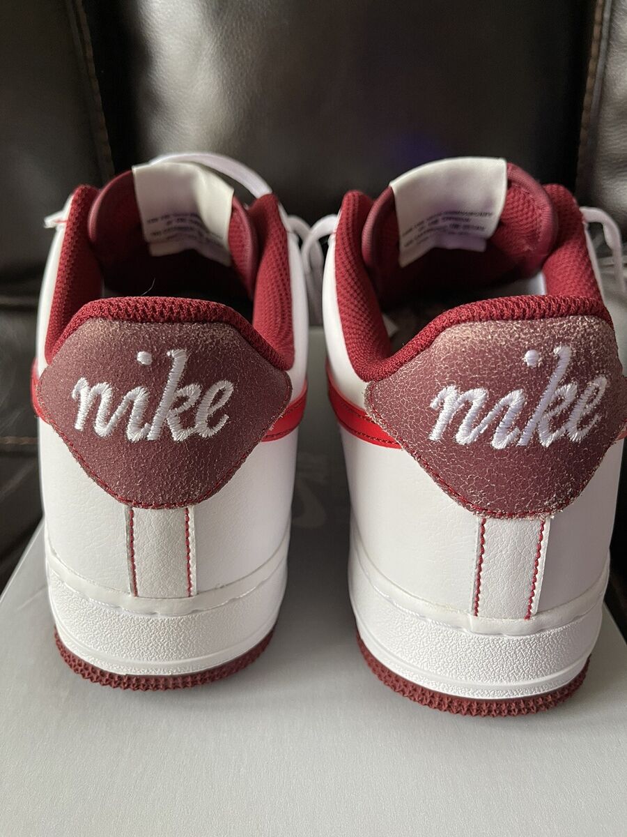 New Nike Air Force 1 Low '07 First Use White Team Red Mens New Nike Air Force 1 Low '07 First Use White Team Red Mens