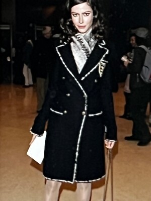 CHANEL 05C VINTAGE NEW BLACK JACKET COAT TWEED BRAIDED TRIM CHANEL 05C VINTAGE NEW BLACK JACKET COAT TWEED BRAIDED TRIM