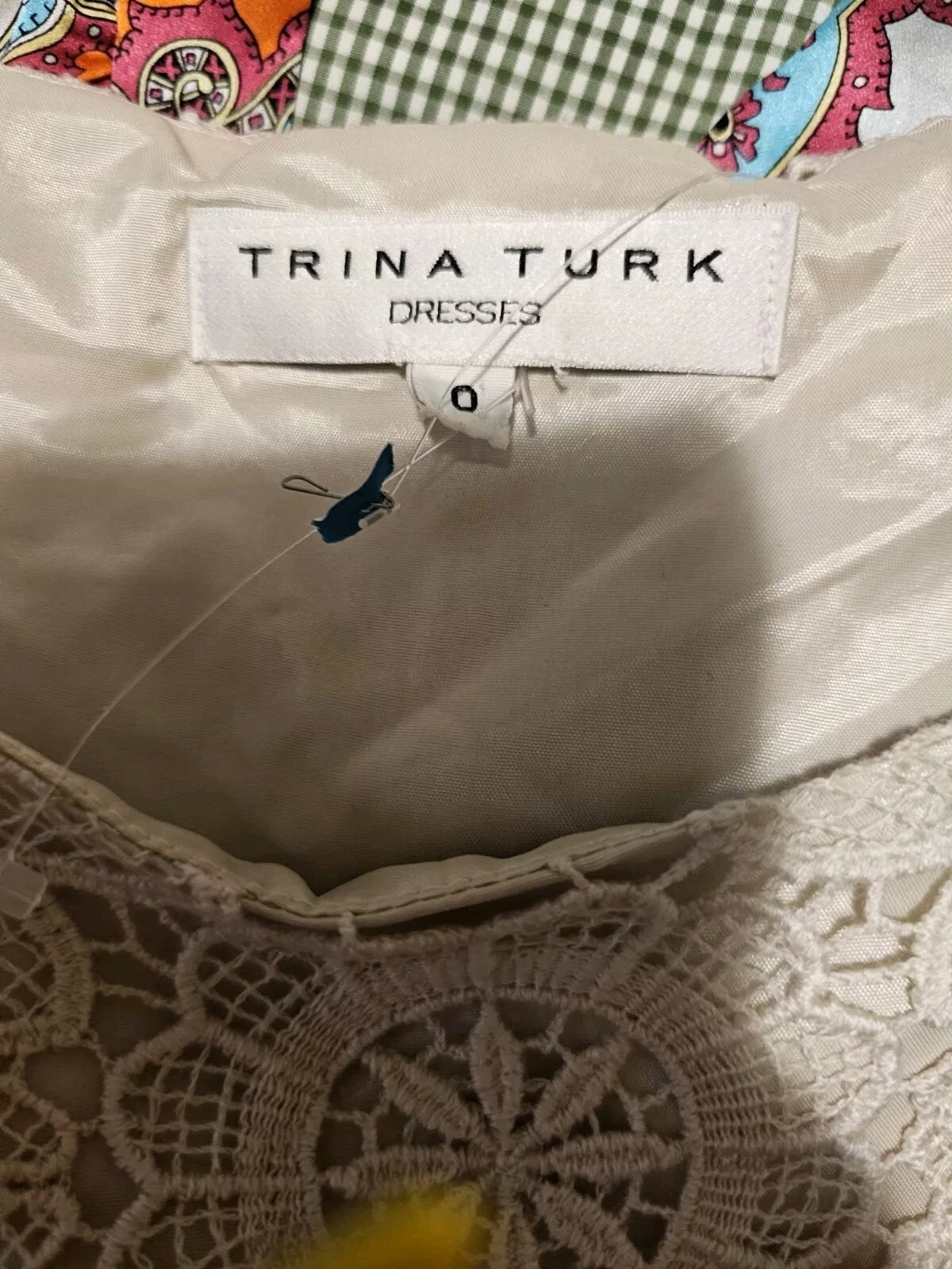 OFF WHITE Abito bianco crema Trina Turk taglia 0