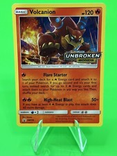 ⭐Pokemon Volcanion Sun & Moon Unbroken Bonds Pre Release Black Star Promo SM179⭐