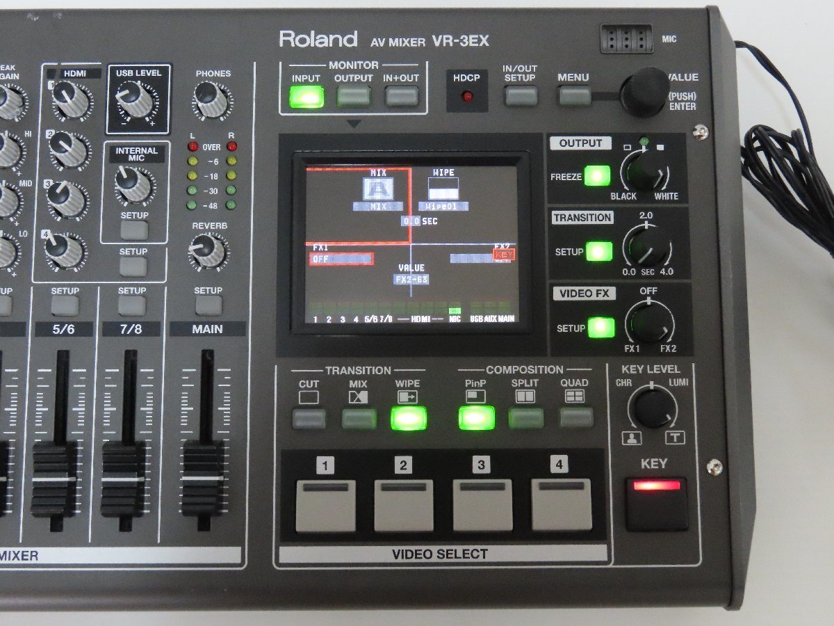 Roland VR3EX Allinone AV Mixer 4ch Video Switcher Video Production