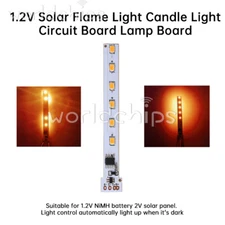 12 LED 1.2V Solar Flame Light Control Board Solar Candle Lamp Circuit Board New