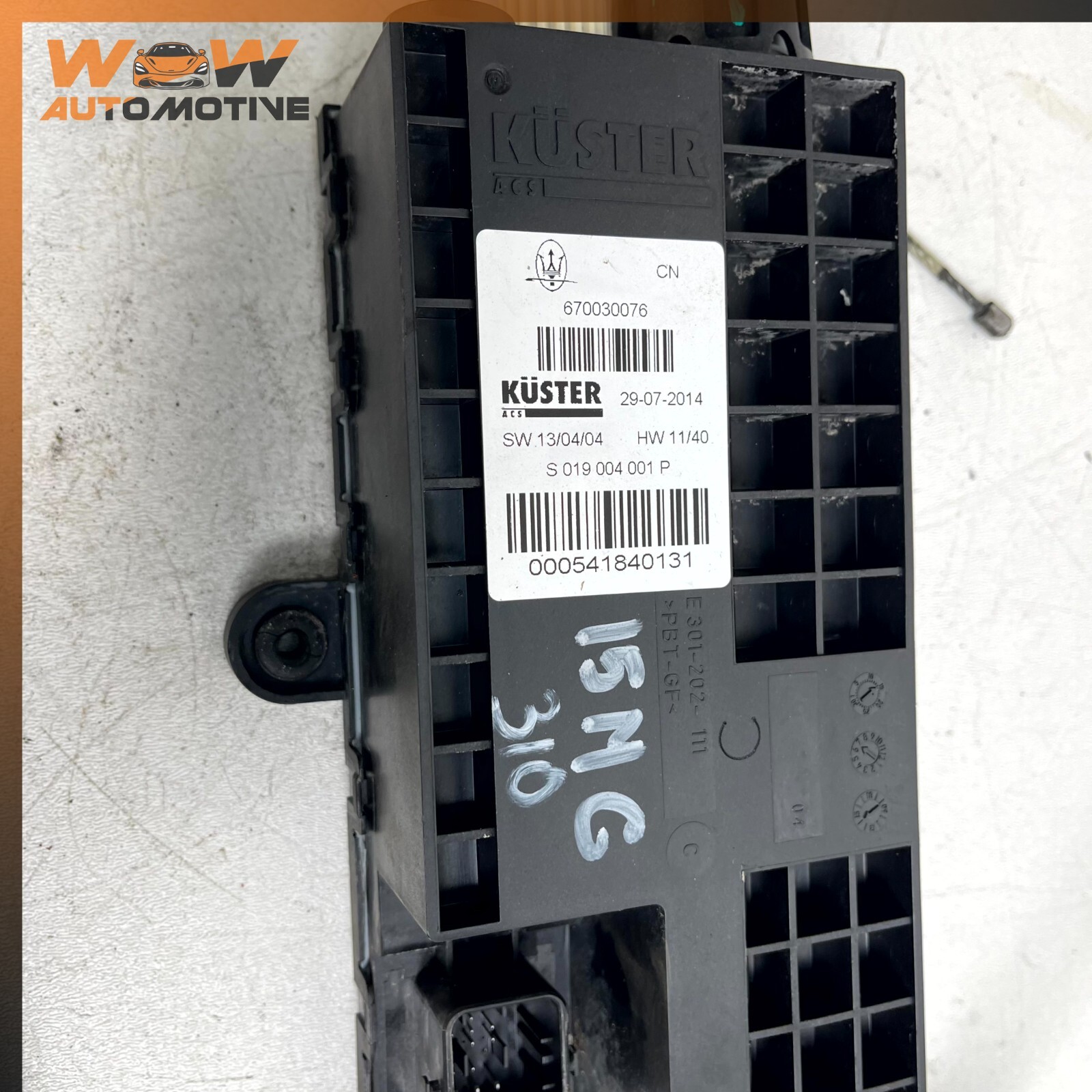 14-17 MASERATI GHIBLI QUATTROPORTE RWD PARKING BRAKE CONTROL ACTUATOR OEM