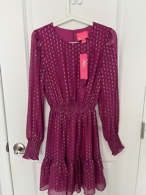 long sleeve baby pink dress Lena Tie Sleeve Dress