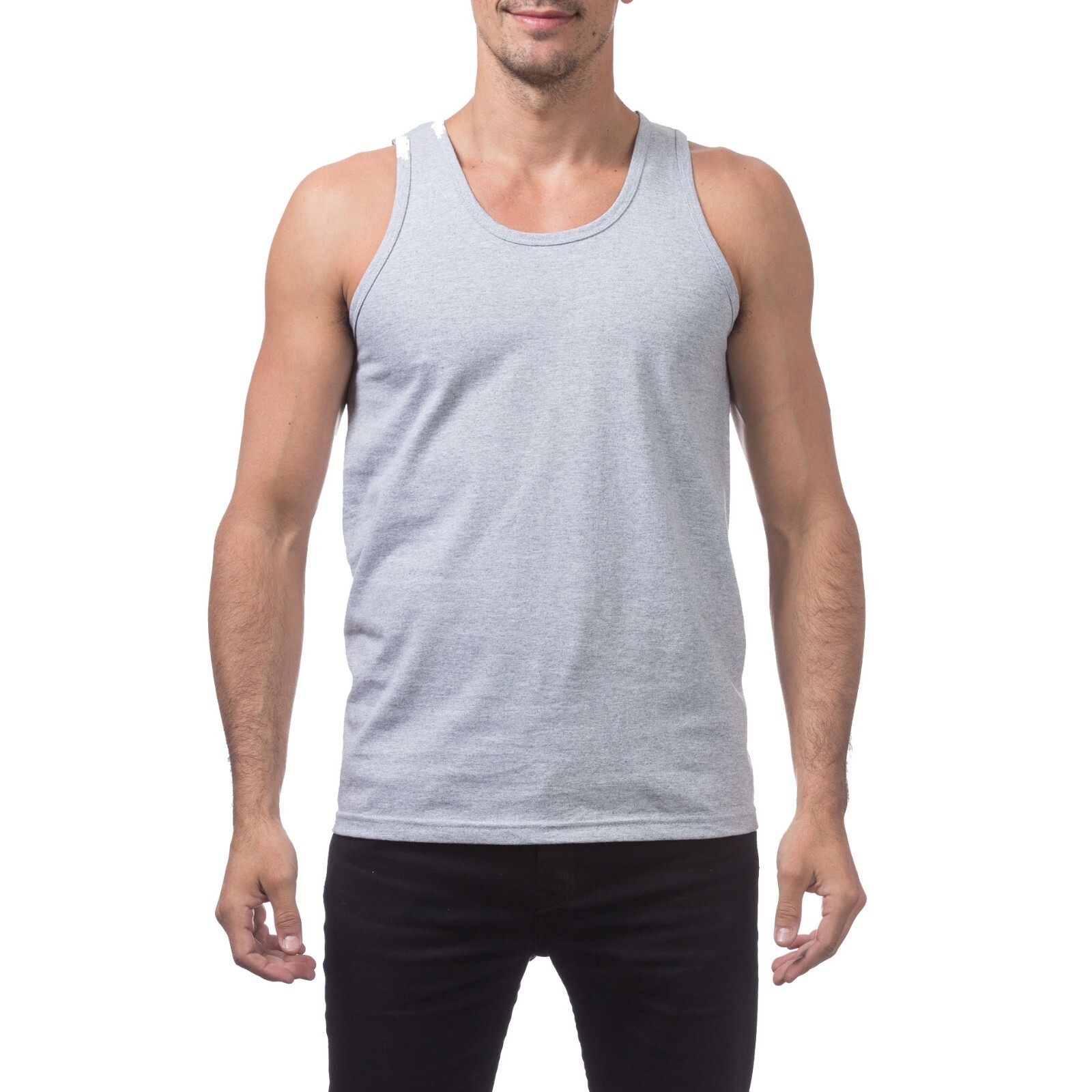 Спортивная майка A-образного силуэта Pro Club Heavyweight без рукавов, мужская рубашка для мышц