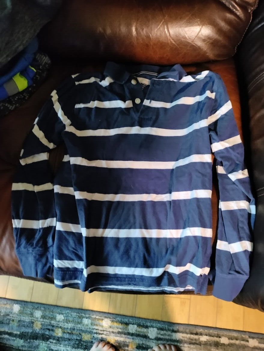 the-children-s-place-boy-s-navy-striped-long-sleeve-polo-shirt-size
