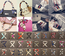 New Silky Twill Handbag Bag Handle Wrap Purse Neck Hair Ribbon Scarf UK