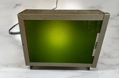 Vintage Hansa Safelight Darkroom Lamp & Mounting Bracket Safe Light Glass Works!